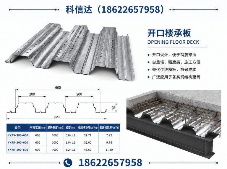 河西区钢筋桁架楼承板展示图